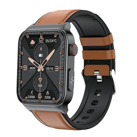 ECG Smart Watch Monitor Brown