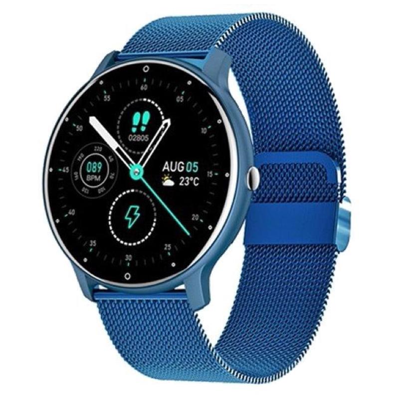 Full Touch Screen Smartwatch Blue Steel