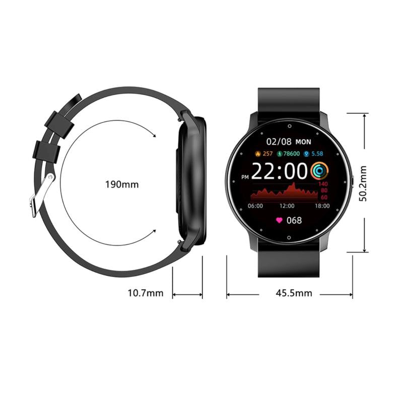 Full Touch Screen Smartwatch Size Specifications